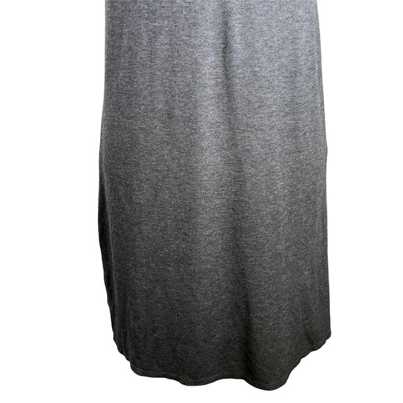 Gap Gray Fit & Flare Dress | Medium | Short Sleeve Soft Knit Everyday Style - Picture 11 of 11